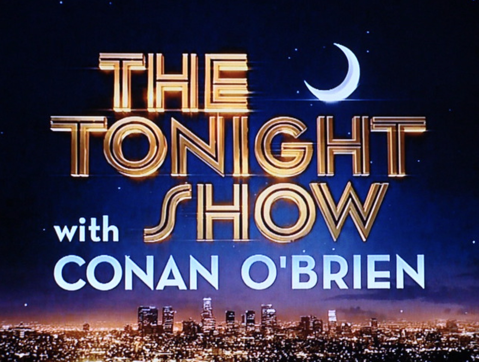 "The Tonight Show with Conan O'Brien" title card. 